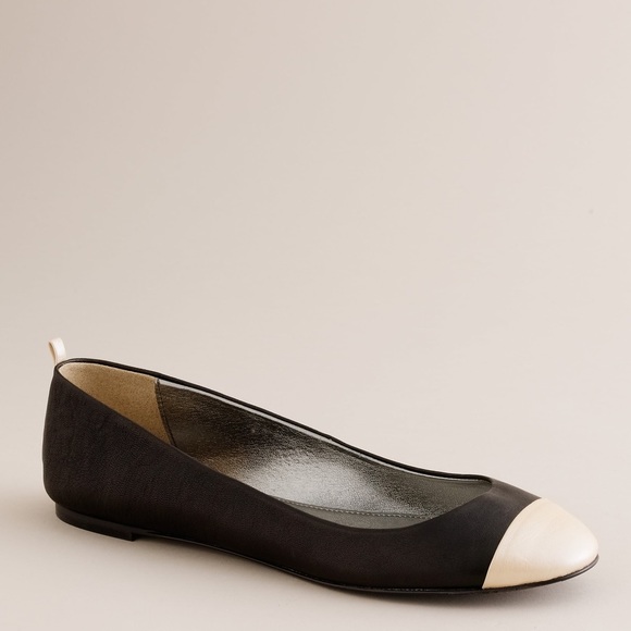 J. Crew Shoes - J. Crew Black & Pearl Abby Style Ballet Flats